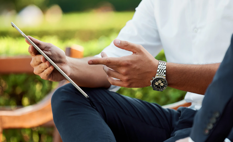 pointing on a tablet