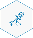 rocket launching icon